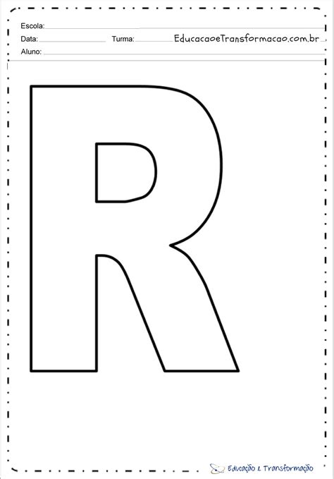 letra r para imprimir